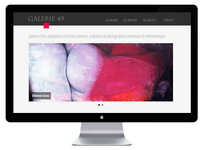 Site web Galerie 49 version bureau